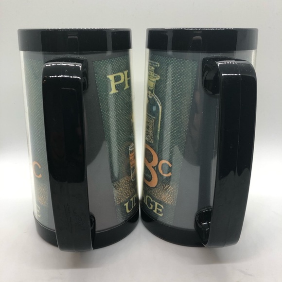 Vintage Set 2 Mugs Therma Serv Plastic Pharmacy - Picture 4 of 9